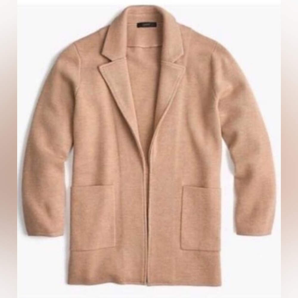 J.Crew 365 Sophie Merino Wool Blend Open Front Sweater Blazer, size S